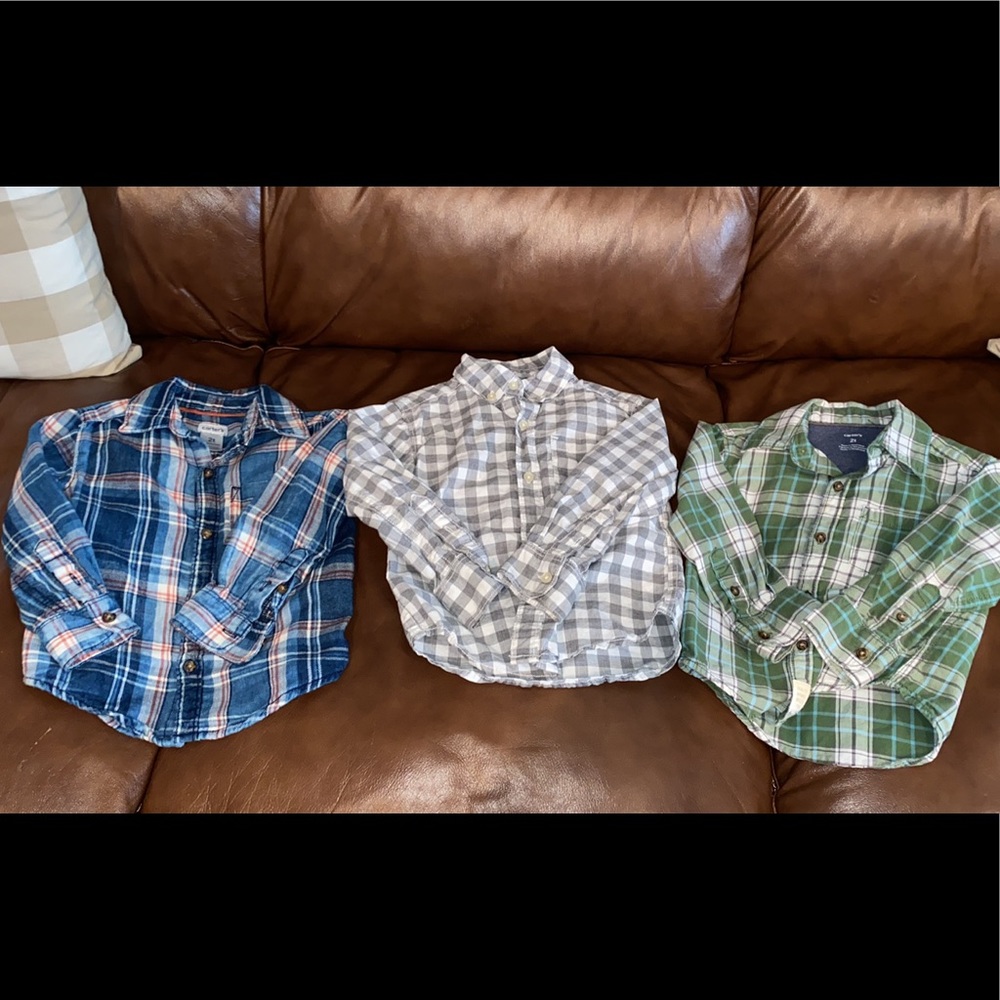 Three Carter’s Button Down shirts